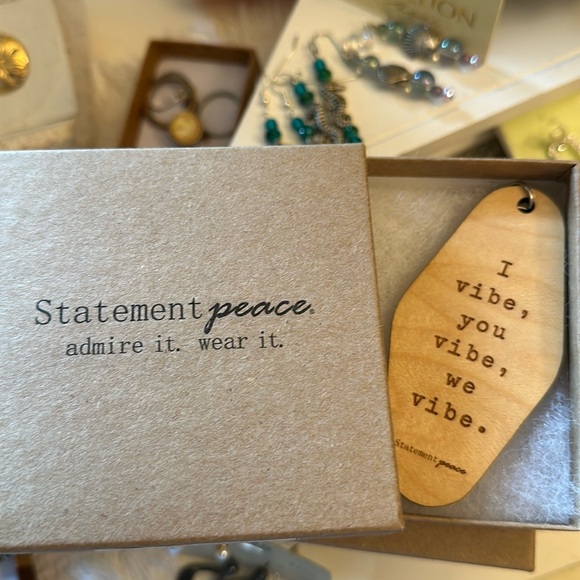 Handmade wood keychain - Picture 1 of 1